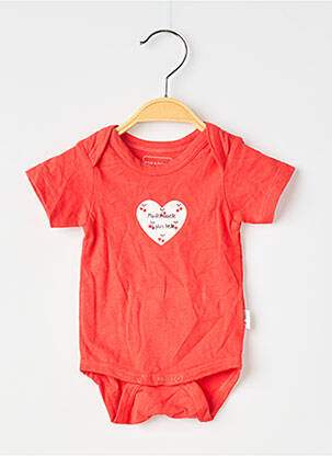 Body de lenjerie elasticitate roșu P'TIT BISOU fille