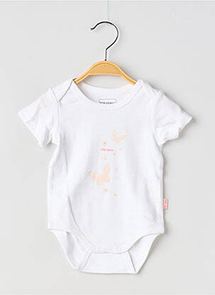Body de lenjerie imprimeu animal alb P'TIT BISOU fille
