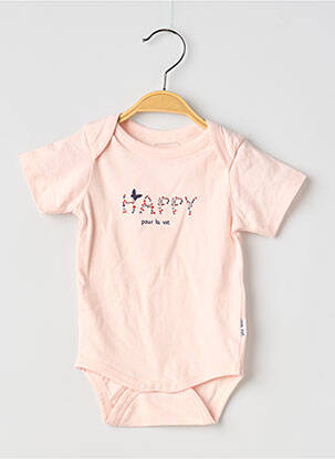 Body de lenjerie elasticitate roz P'TIT BISOU fille