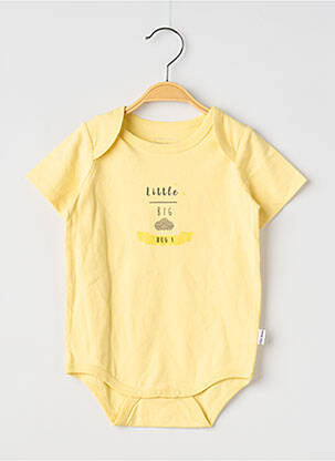 Body de lenjerie elasticitate galben P'TIT BISOU garcon