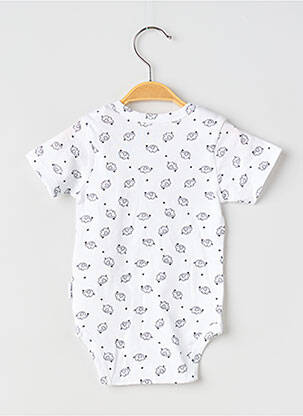 Body de lenjerie elasticitate alb P'TIT BISOU copil