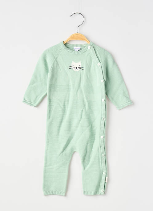 Salopetă-pantalon mâneci lungi mâneci lungi verde P'TIT BISOU garcon