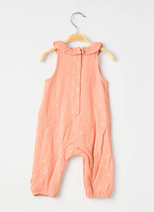 Salopetă-pantalon fără mâneci fără mâneci roz P'TIT BISOU fille