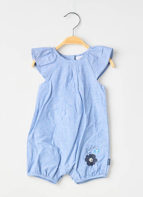 Salopetă-pantalon închidere presată fără mâneci albastru P'TIT BISOU garcon