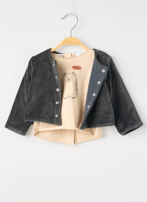 Set pantaloni mâneci lungi bej MARESE garcon