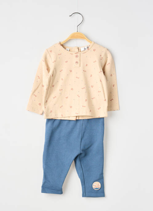 Set pantaloni tip de tricou bej MARESE garcon