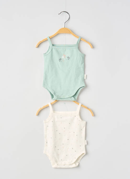 Body de lenjerie elasticitate verde P'TIT BISOU fille