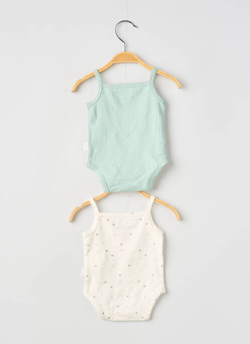 Body de lenjerie elasticitate verde P'TIT BISOU fille