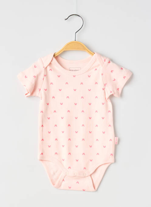 Body de lenjerie elasticitate roz P'TIT BISOU fille