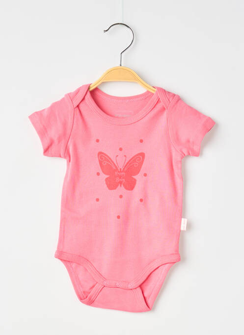 Body de lenjerie imprimeu animal roz P'TIT BISOU fille
