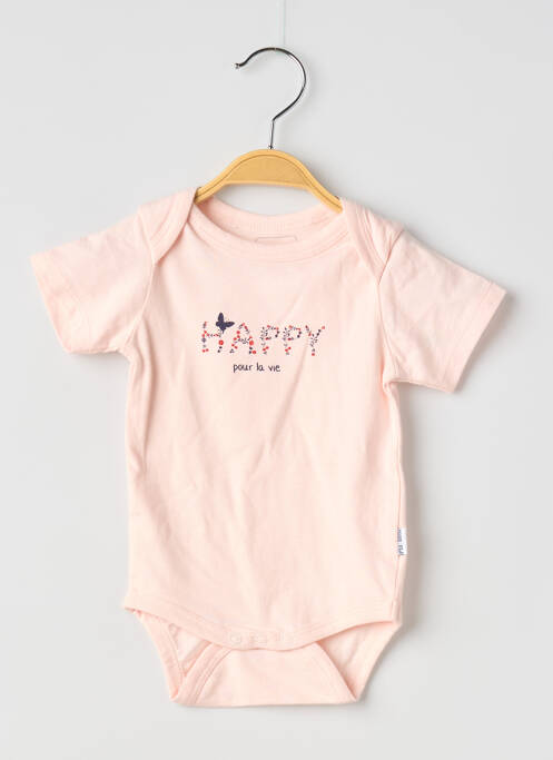 Body de lenjerie elasticitate roz P'TIT BISOU fille