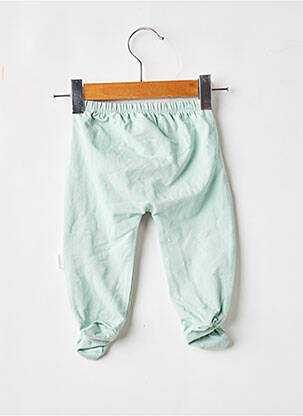 Pantalon drept țesătură jersey talie elastică verde P'TIT BISOU copil