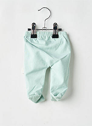 Pantalon drept țesătură jersey talie elastică verde P'TIT BISOU copil