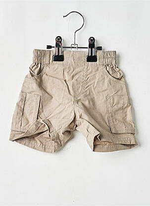 Șort țesătură poplin talie elastică gri P'TIT BISOU garcon