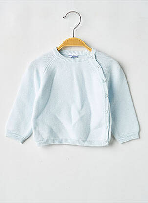 Vestă cu mâneci lungi guler rotund albastru P'TIT BISOU garcon