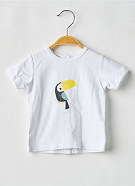 Tricou elasticitate mâneci scurte alb MARESE fille
