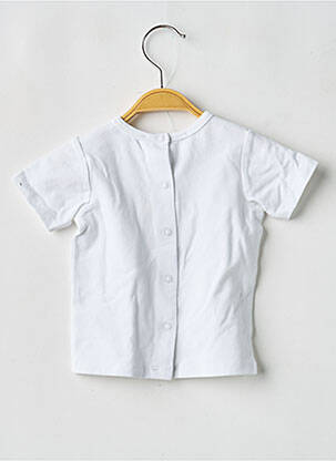 Tricou elasticitate mâneci scurte alb MARESE fată