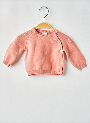 Vestă cu mâneci lungi strânsă pe partea de jos roșu P'TIT BISOU fille