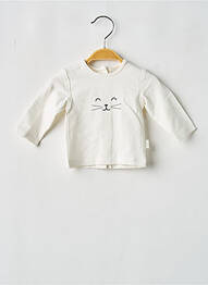 Tricou mâneci lungi mâneci lungi alb P'TIT BISOU enfant
