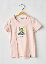 Tricou elasticitate mâneci scurte roz MARESE fille