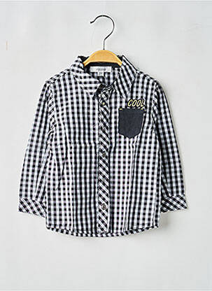 Cămașă cu mâneci lungi țesătură poplin negru MARESE garcon