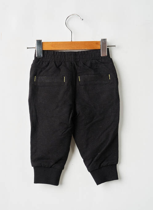 Pantalon drept închidere cu legături de legat talie elastică negru MARESE garcon