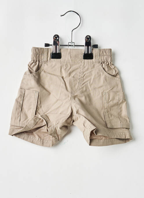 Șort țesătură poplin talie elastică gri P'TIT BISOU garcon