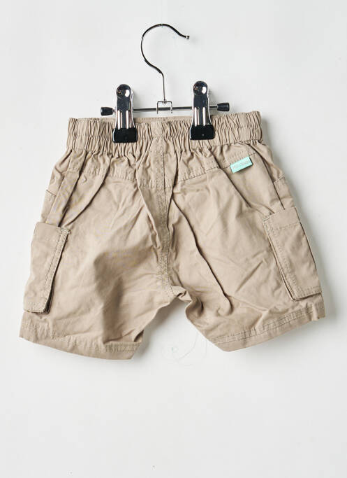 Șort țesătură poplin talie elastică gri P'TIT BISOU garcon
