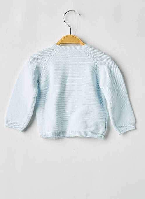 Vestă cu mâneci lungi guler rotund albastru P'TIT BISOU garcon