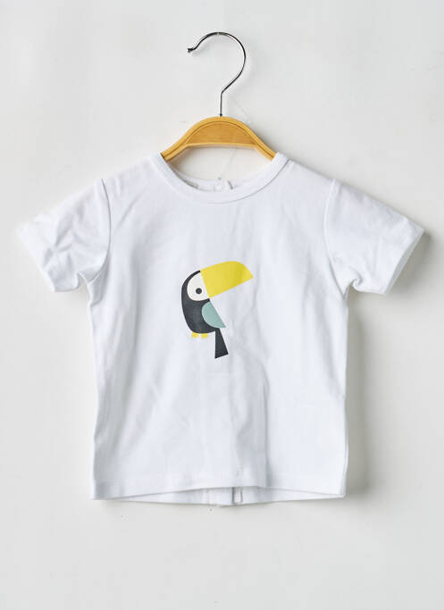 Tricou elasticitate mâneci scurte alb MARESE fille