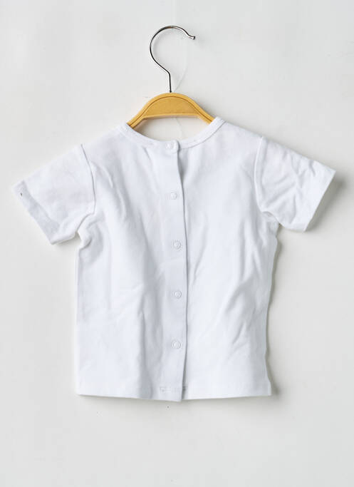 Tricou elasticitate mâneci scurte alb MARESE fille