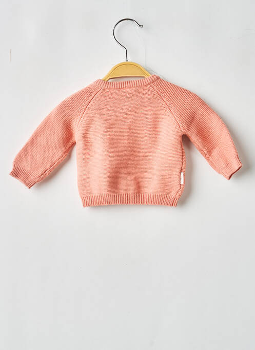 Vestă cu mâneci lungi strânsă pe partea de jos roșu P'TIT BISOU fille