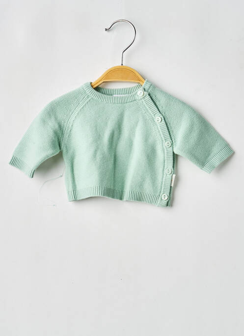 Vestă cu mâneci lungi guler rotund verde P'TIT BISOU garcon