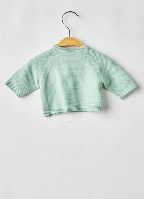 Vestă cu mâneci lungi guler rotund verde P'TIT BISOU garcon