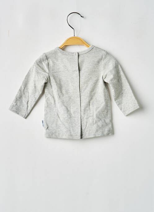Tricou închidere presată mâneci lungi gri P'TIT BISOU garcon