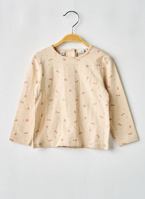 Tricou mâneci lungi mâneci lungi bej MARESE enfant