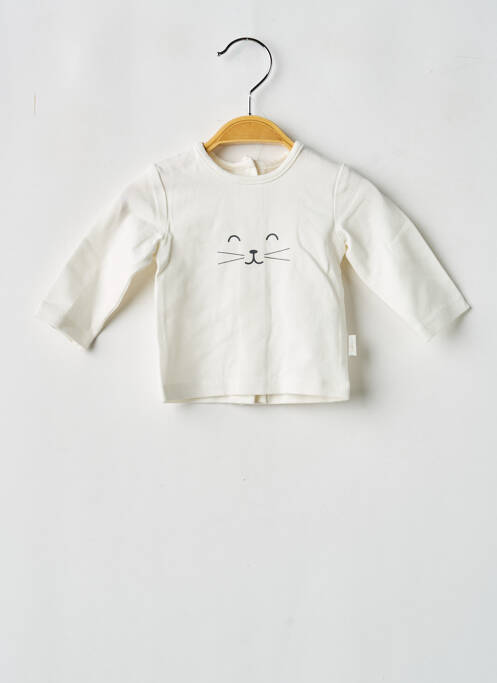 Tricou mâneci lungi mâneci lungi alb P'TIT BISOU enfant