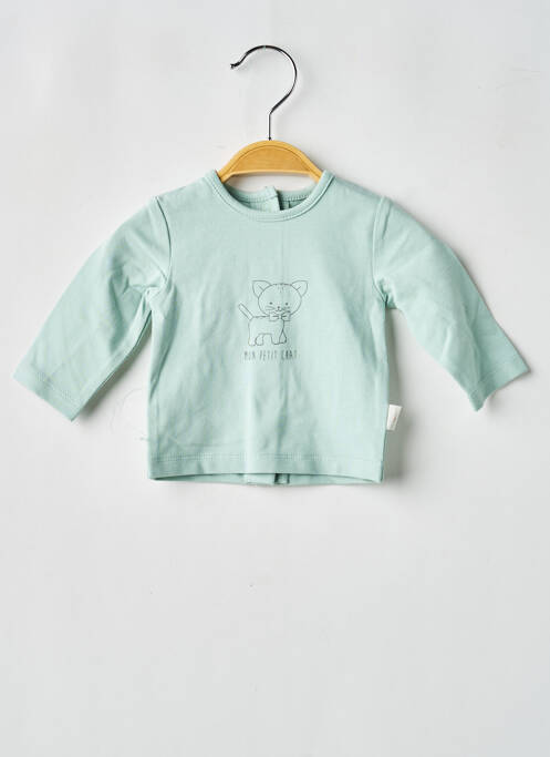 Tricou mâneci lungi mâneci lungi verde P'TIT BISOU garcon