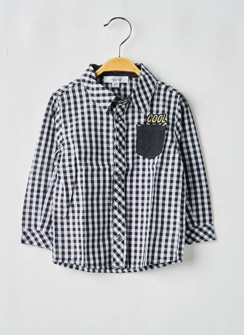 Cămașă cu mâneci lungi țesătură poplin negru MARESE garcon