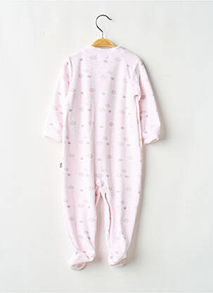 Pijama închidere cu capse la picioare roz MAIORISTA fată