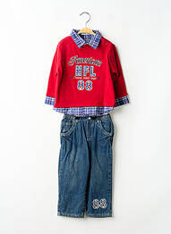 Set pantaloni buzunare albastru TEDDY LU garcon