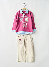 Set pantaloni buzunare bej TEDDY LU garcon