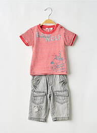 Set pantaloni buzunare roșu MINI POUCE garcon