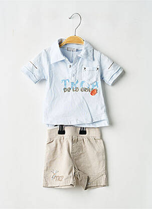 Set șort albastru MINI POUCE băiat