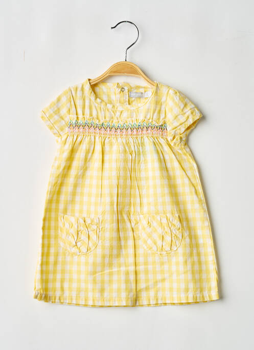 Rochie midi galben MINI POUCE fată