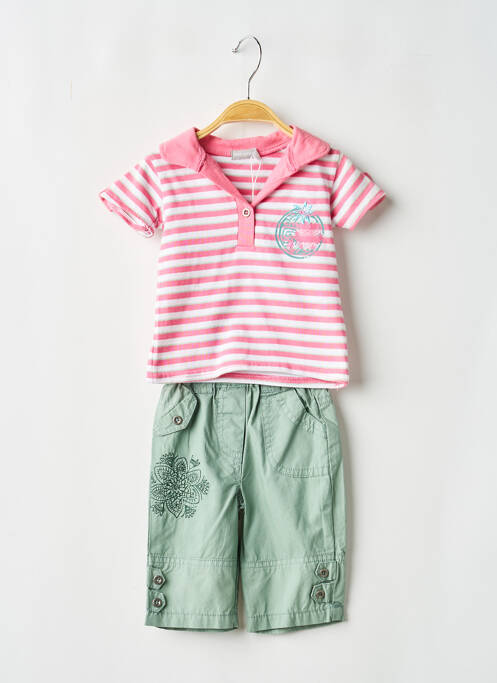 Set șort verde MINI POUCE băiat