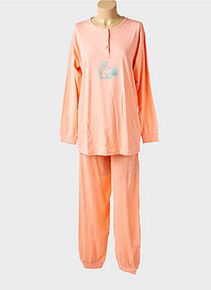 Pijama țesătură jerseu portocalie COCODREAM femeie