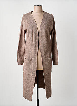 Vestă cu mâneci lungi maro KALISSON femeie