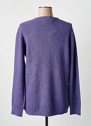 Pulover țesătură melanj mâneci lungi violet MCM femeie