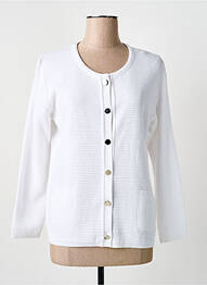 Vestă cu mâneci lungi elasticitate alb GRIFFON femme